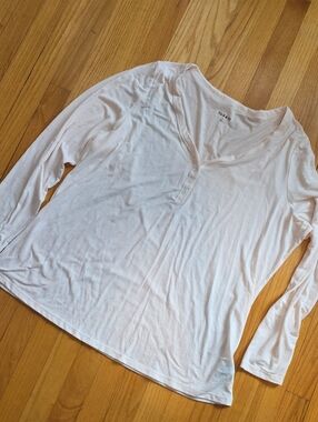 torrid Soft Light Pink Long Sleeve Henley Top